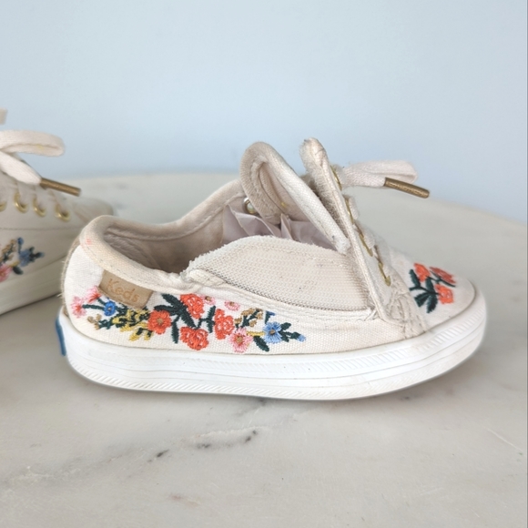 Keds X Rifle Paper Co. Baby Girls Embroidered Floral Sneakers - Picture 9 of 11